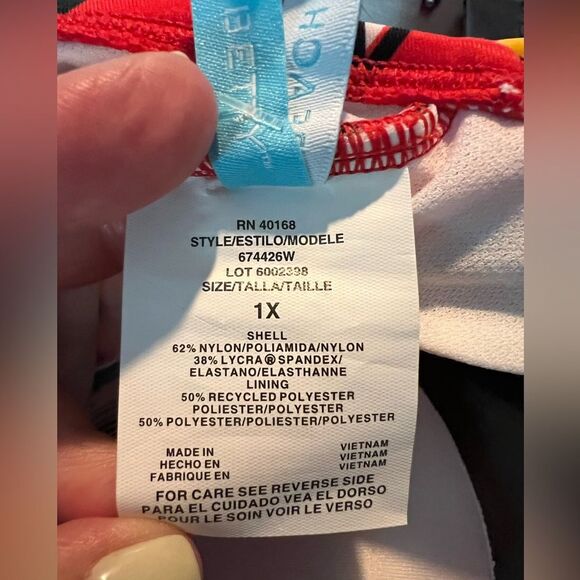 Beach Betty by Miracle Brands Slimming Control Suit NWT size 1X - Picture 8 of 8